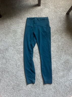 lululemon athletica green Wunder Train HR 25in inseam